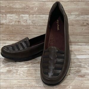 Easy Spirit Dark Brown Loafers‎